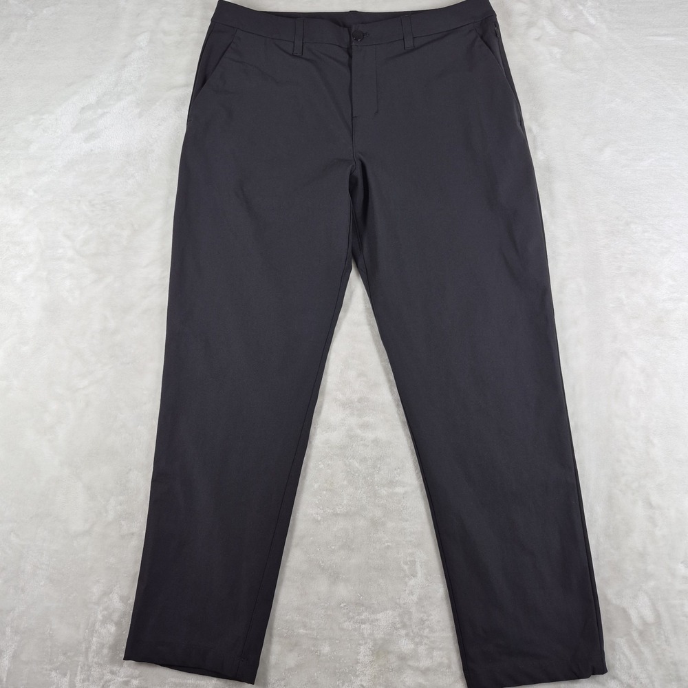 Lululemon ABC Classic-Fit Trouser Pants Men's 35x30 Black Warpstreme LM5AO5S